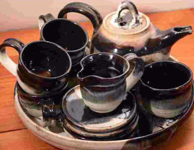 Pottery tea sets